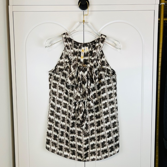 Adiva Women's Chocolate and Cream pattern Camisole Top - Picture 1 of 8